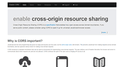 Desktop Screenshot of enable-cors.org