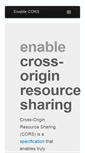 Mobile Screenshot of enable-cors.org