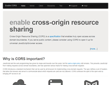 Tablet Screenshot of enable-cors.org